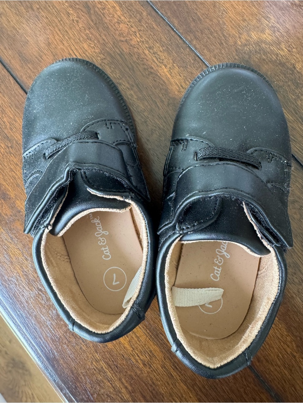 Cat & Jack Black Kids' School Shoes size 7, worn once